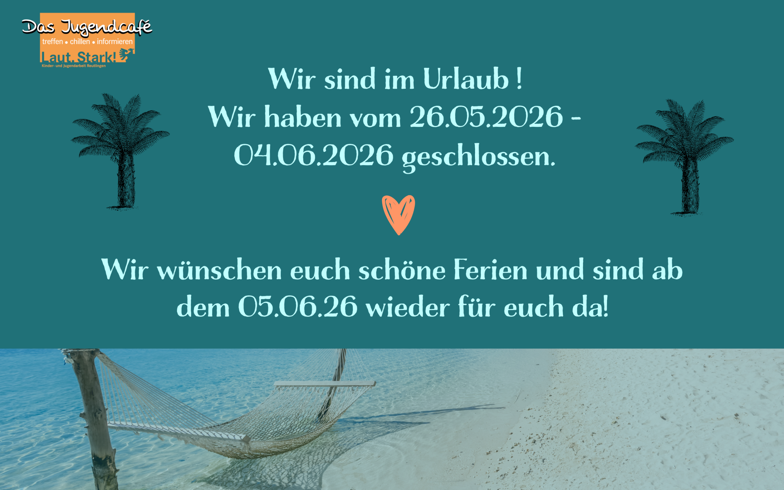 Pfingstsferien – Schließzeit
