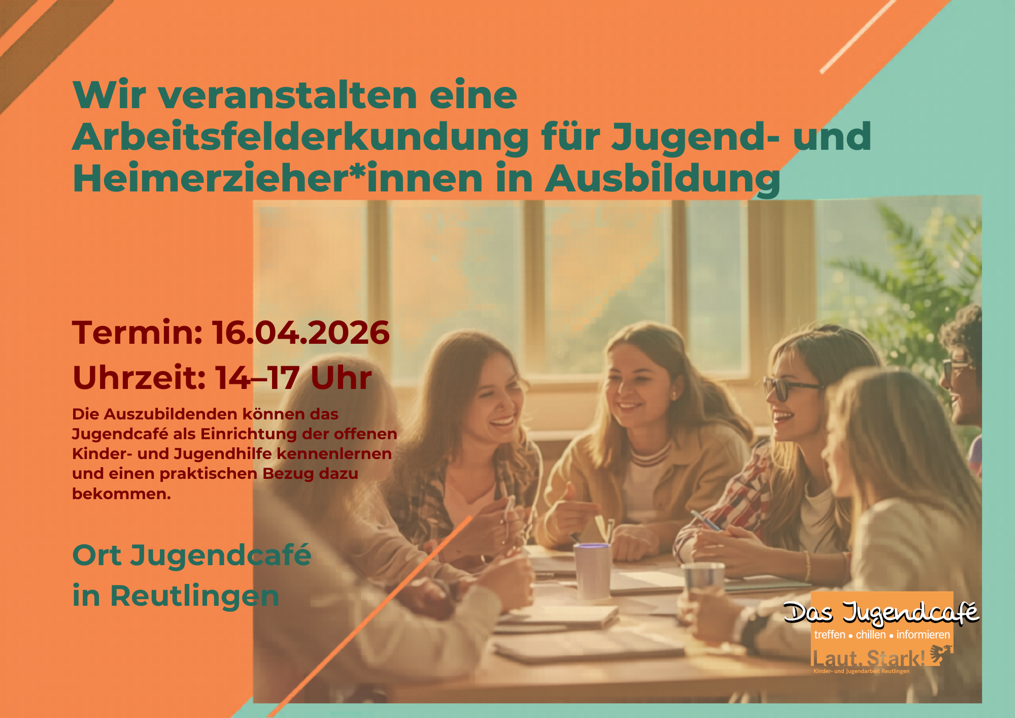 Arbeitsfelderkundung für Jugend- und Heimerzieher*innen